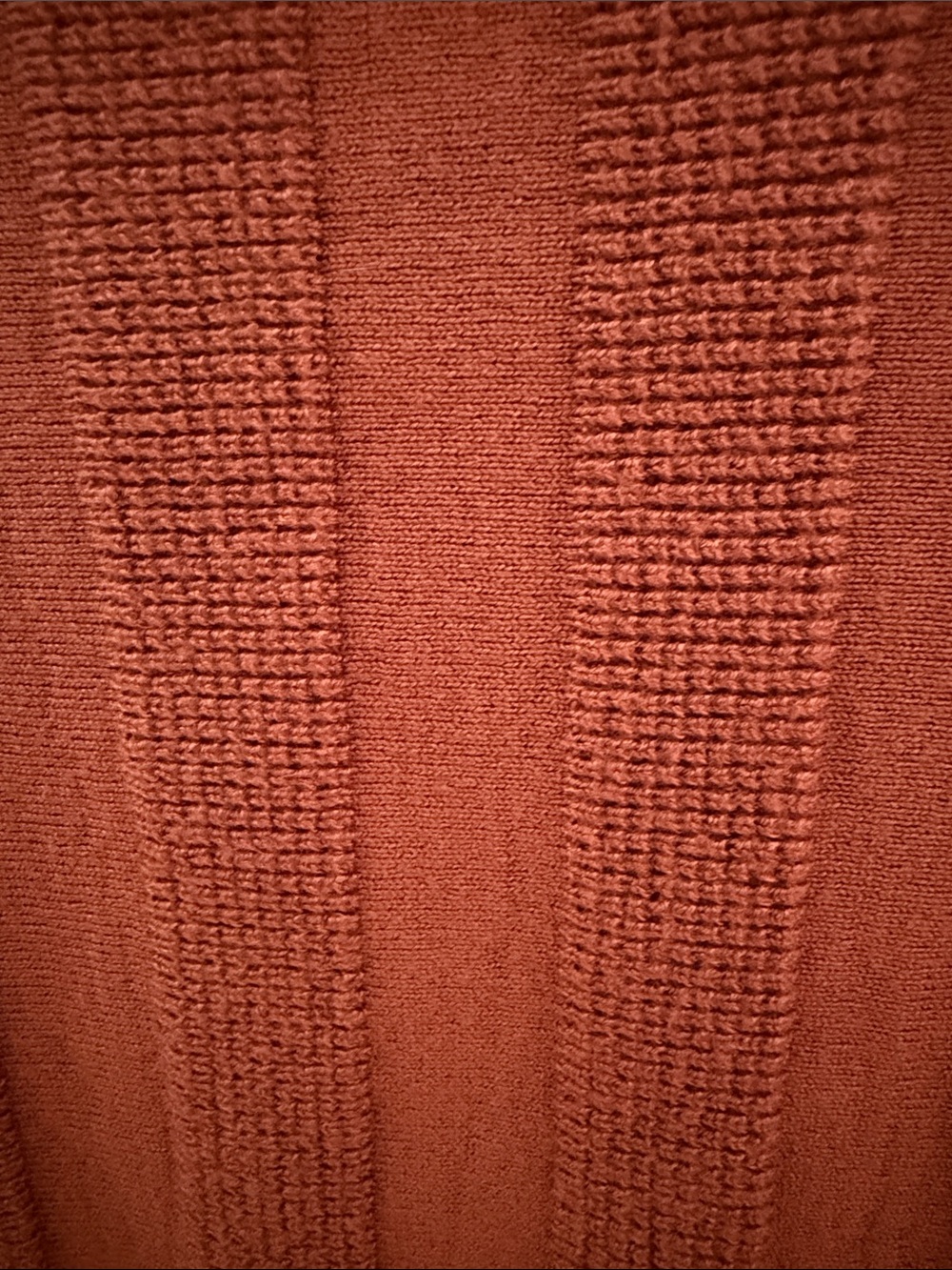 Cyrus Ribbed Crewneck Sweater in Rust - Picture 4 of 4